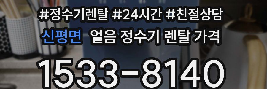 신평면 얼음 정수기 렌탈 가격