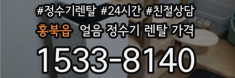 홍북읍 얼음 정수기 렌탈 가격