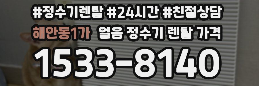 해안동1가 얼음 정수기 렌탈 가격