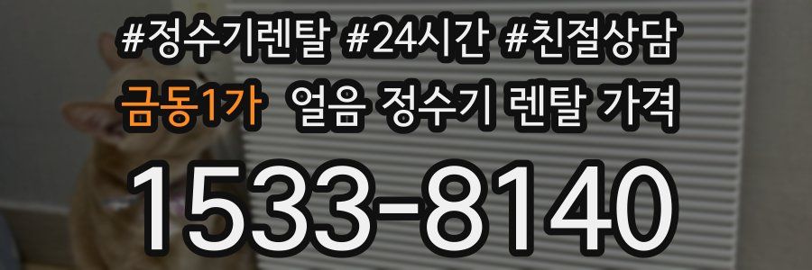 금동1가 얼음 정수기 렌탈 가격