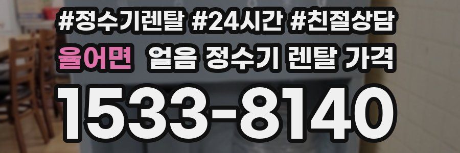 율어면 얼음 정수기 렌탈 가격