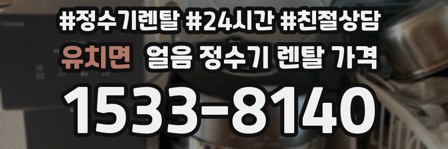 유치면 얼음 정수기 렌탈 가격