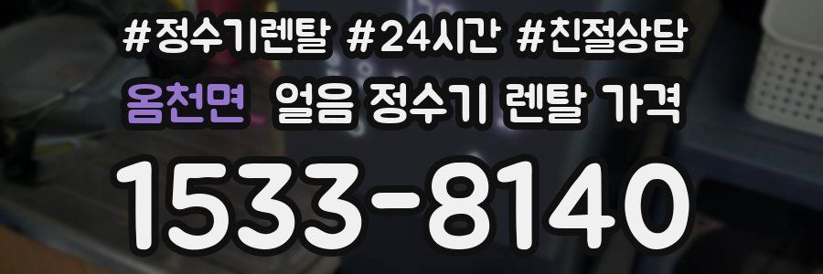 옴천면 얼음 정수기 렌탈 가격