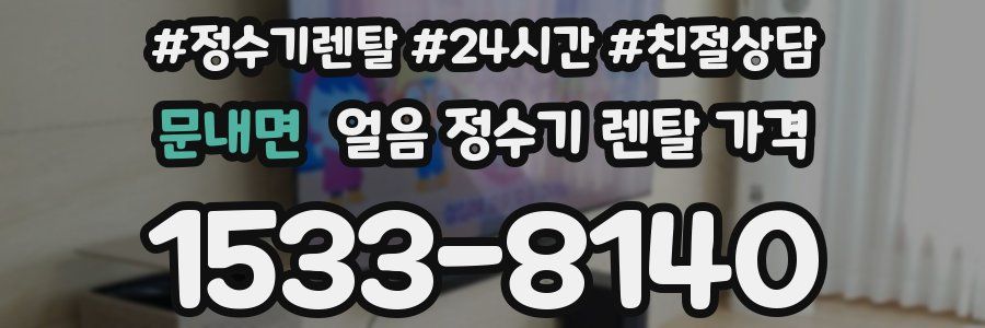 문내면 얼음 정수기 렌탈 가격