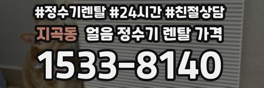 지곡동 얼음 정수기 렌탈 가격