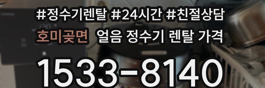 호미곶면 얼음 정수기 렌탈 가격