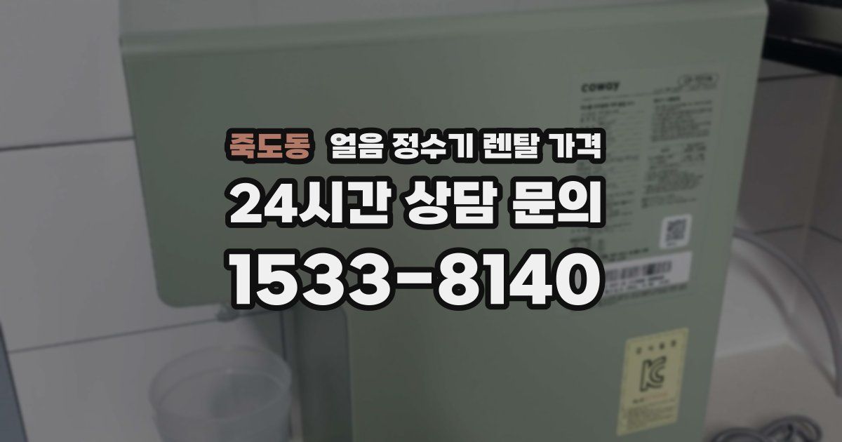 죽도동 얼음 정수기 렌탈 가격
