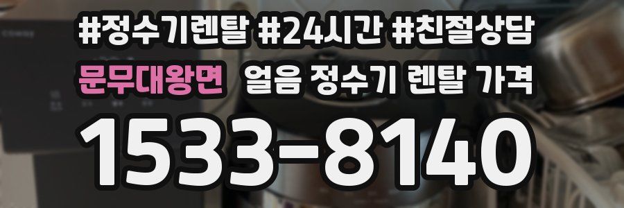 문무대왕면 얼음 정수기 렌탈 가격