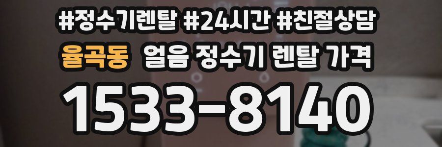 율곡동 얼음 정수기 렌탈 가격