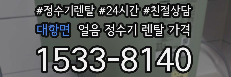 대항면 얼음 정수기 렌탈 가격