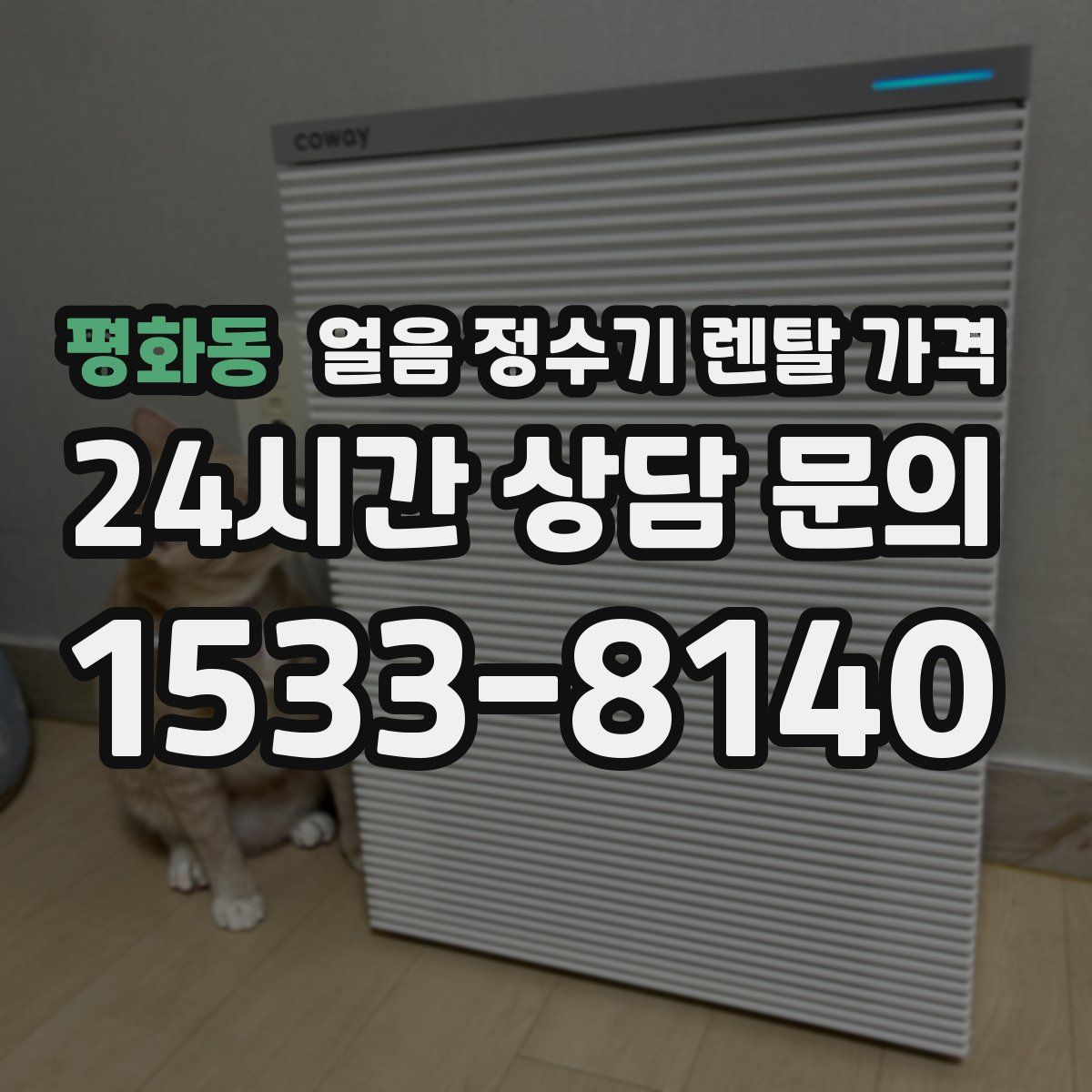 평화동 얼음 정수기 렌탈 가격