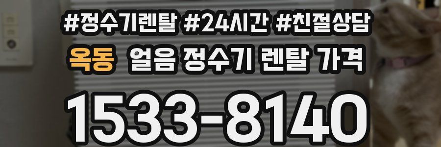 옥동 얼음 정수기 렌탈 가격