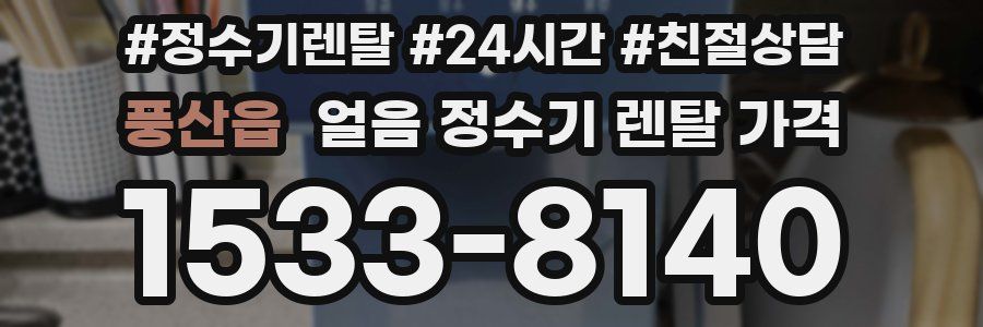 풍산읍 얼음 정수기 렌탈 가격