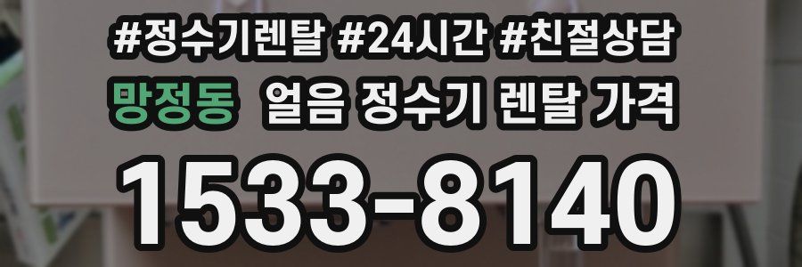 망정동 얼음 정수기 렌탈 가격