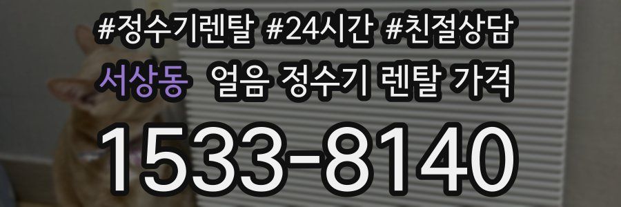 서상동 얼음 정수기 렌탈 가격