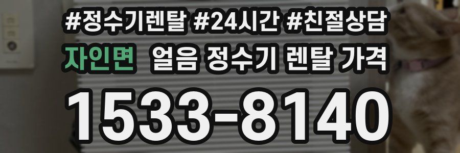 자인면 얼음 정수기 렌탈 가격