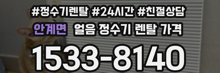 안계면 얼음 정수기 렌탈 가격