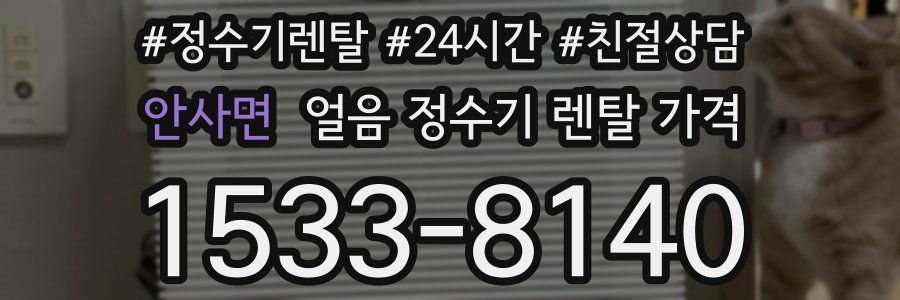 안사면 얼음 정수기 렌탈 가격