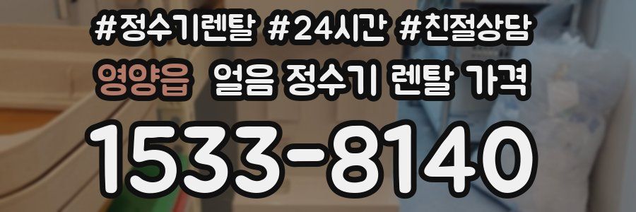영양읍 얼음 정수기 렌탈 가격