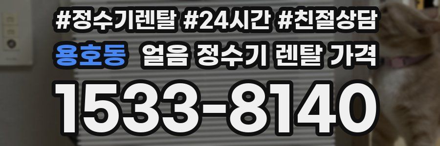 용호동 얼음 정수기 렌탈 가격