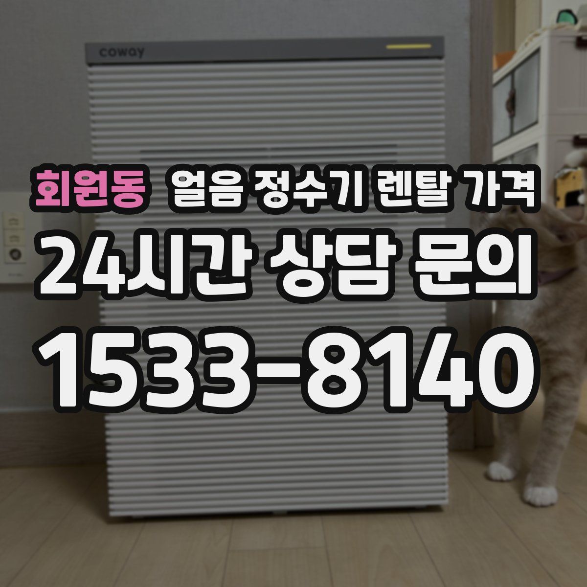 회원동 얼음 정수기 렌탈 가격