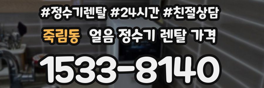죽림동 얼음 정수기 렌탈 가격