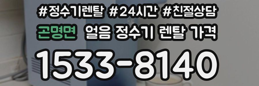 곤명면 얼음 정수기 렌탈 가격