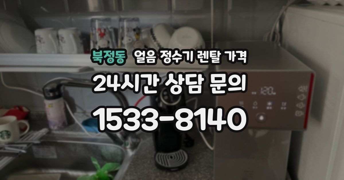 북정동 얼음 정수기 렌탈 가격