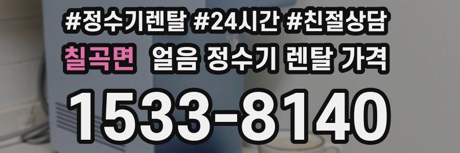 칠곡면 얼음 정수기 렌탈 가격