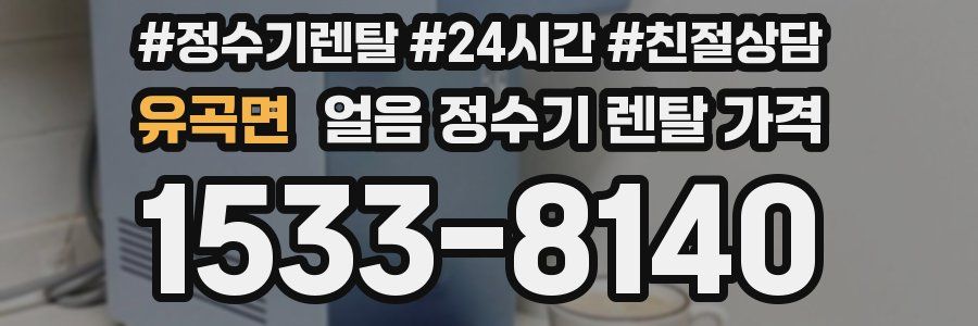 유곡면 얼음 정수기 렌탈 가격
