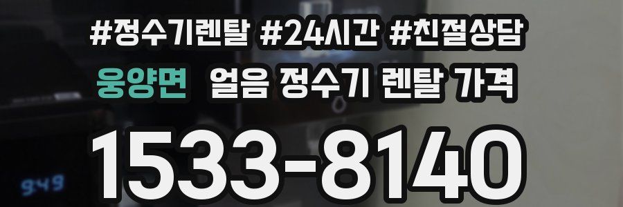 웅양면 얼음 정수기 렌탈 가격