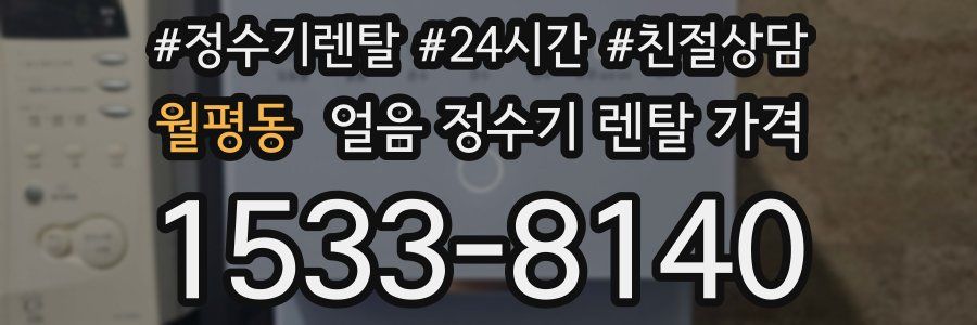 월평동 얼음 정수기 렌탈 가격