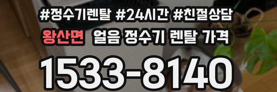 왕산면 얼음 정수기 렌탈 가격