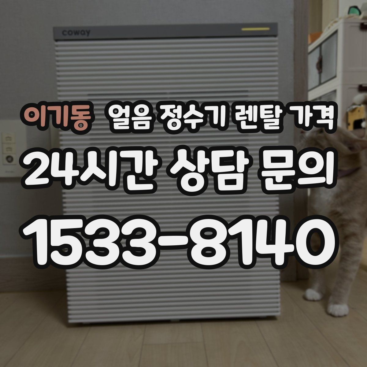 이기동 얼음 정수기 렌탈 가격 방문 관리와 셀프 관리 차이 정리