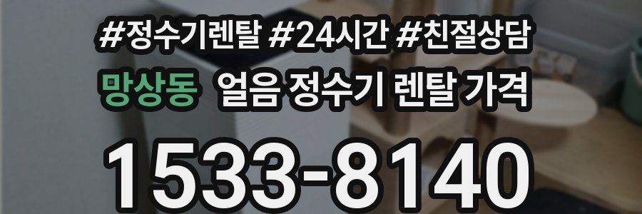 망상동 얼음 정수기 렌탈 가격