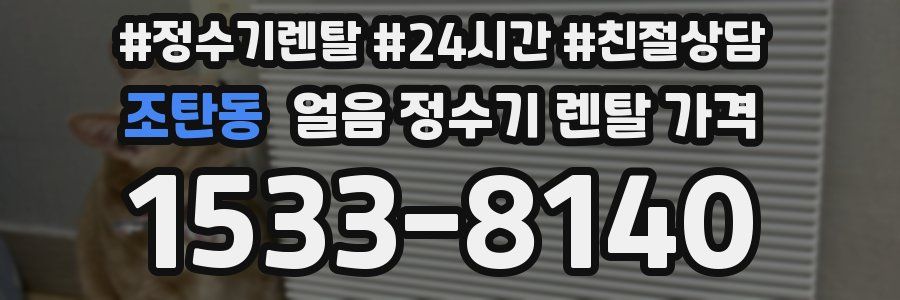 조탄동 얼음 정수기 렌탈 가격