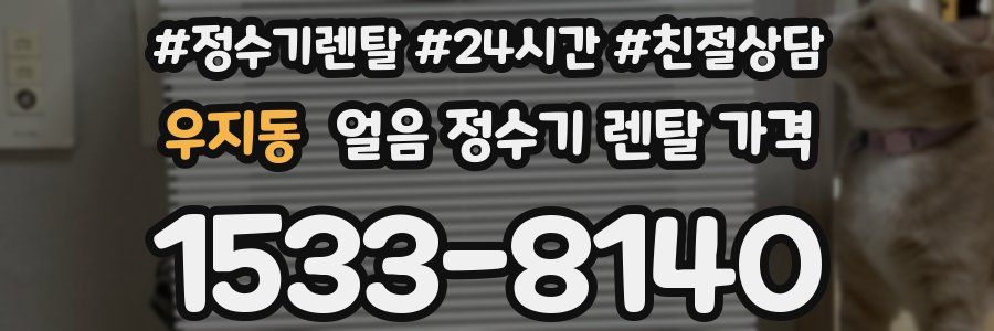 우지동 얼음 정수기 렌탈 가격