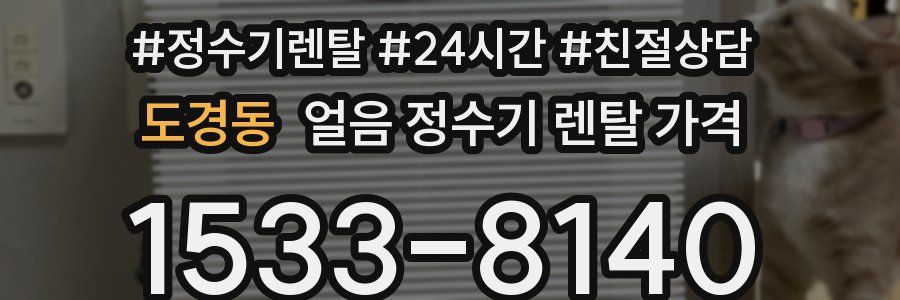 도경동 얼음 정수기 렌탈 가격