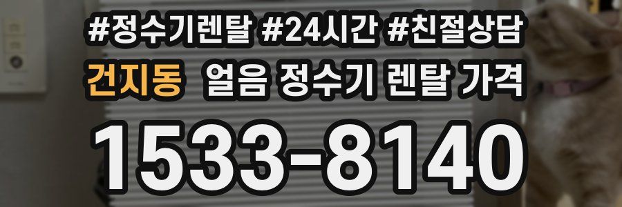 건지동 얼음 정수기 렌탈 가격