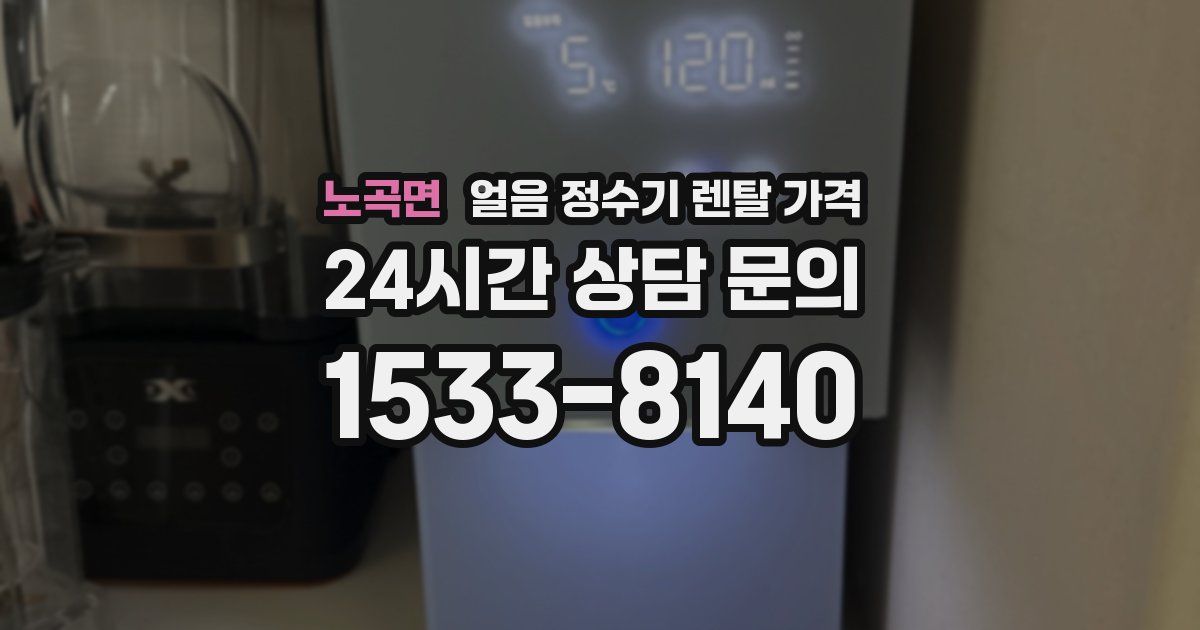 노곡면 얼음 정수기 렌탈 가격