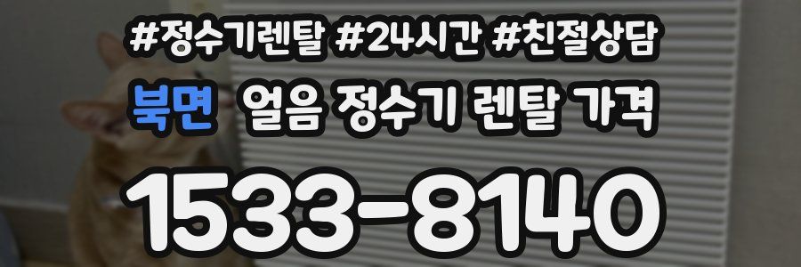 북면 얼음 정수기 렌탈 가격