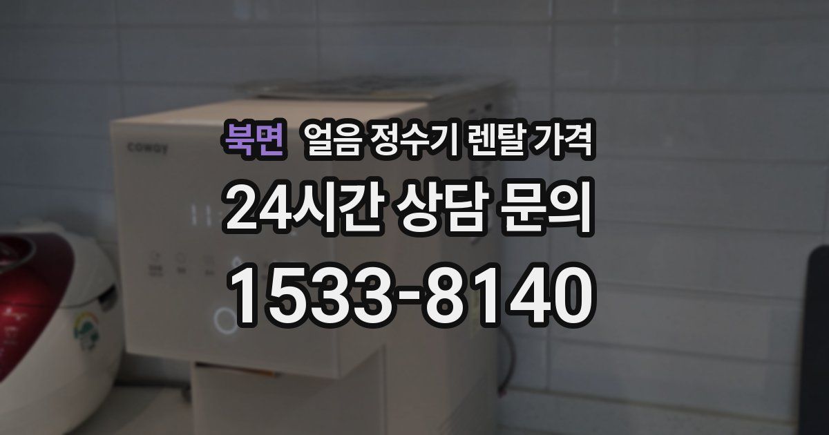 북면 얼음 정수기 렌탈 가격