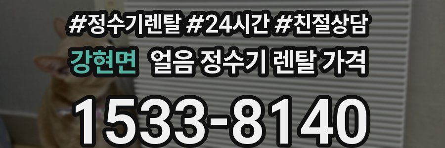 강현면 얼음 정수기 렌탈 가격