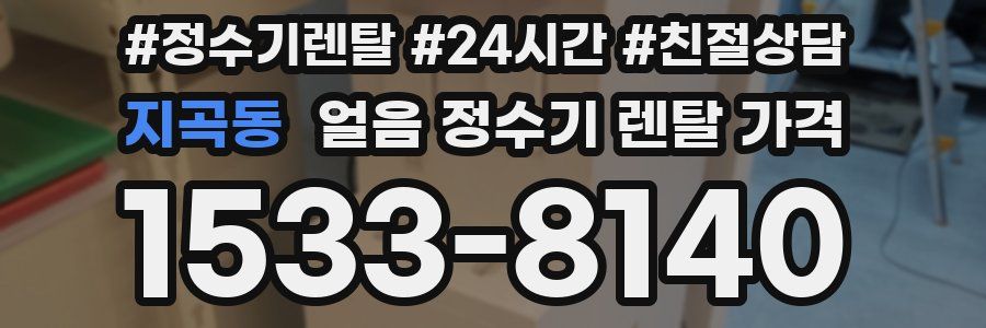 지곡동 얼음 정수기 렌탈 가격