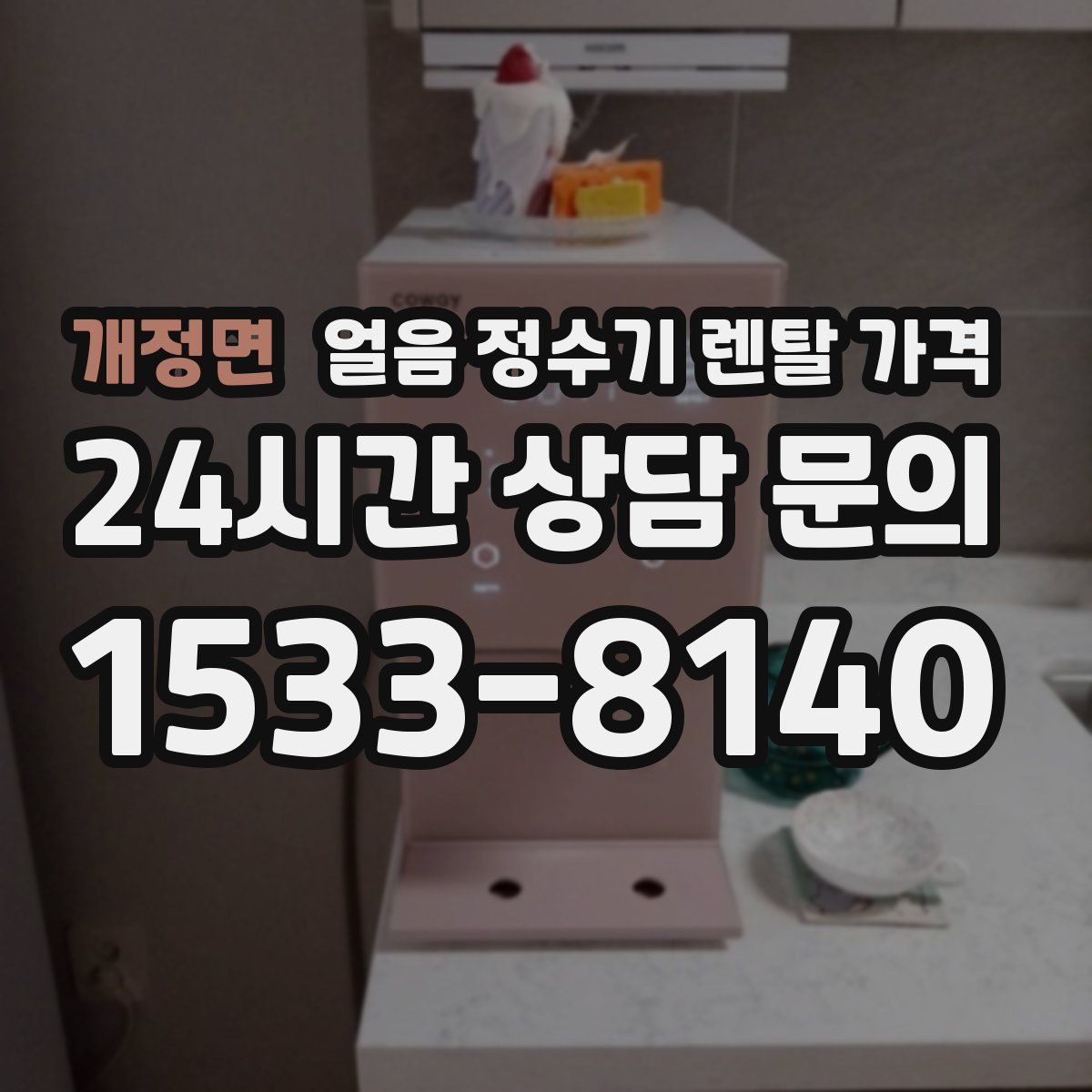 개정면 얼음 정수기 렌탈 가격