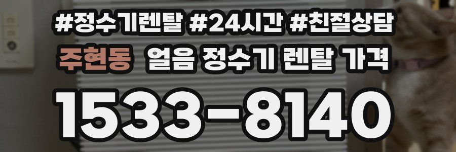 주현동 얼음 정수기 렌탈 가격