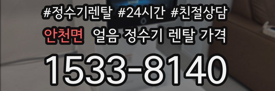 안천면 얼음 정수기 렌탈 가격