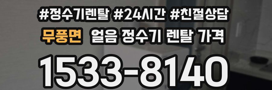 무풍면 얼음 정수기 렌탈 가격