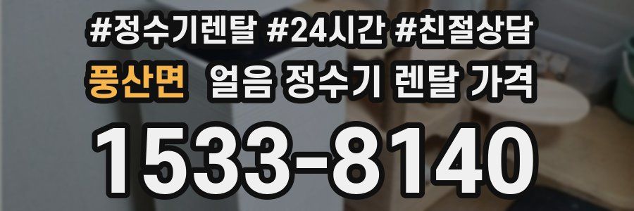 풍산면 얼음 정수기 렌탈 가격