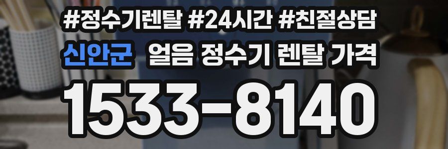 신안군 얼음 정수기 렌탈 가격